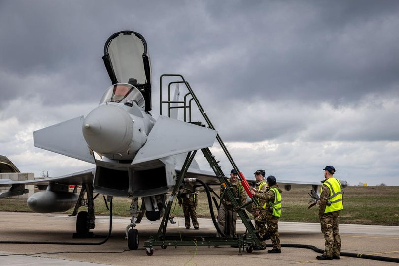RAF Typhoons arrive in Romania for NATO air policing mission